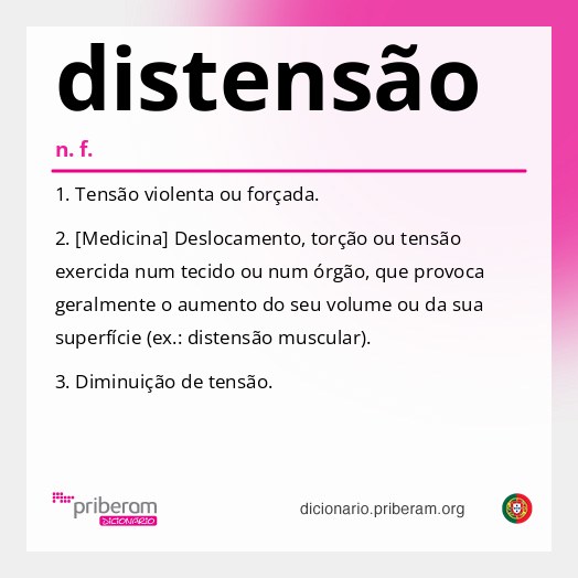 Significado de distensão