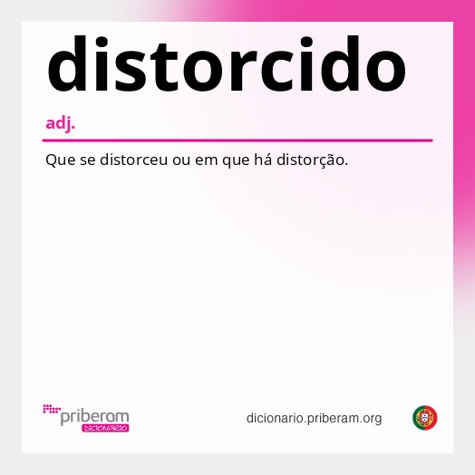Significado de distorcido
