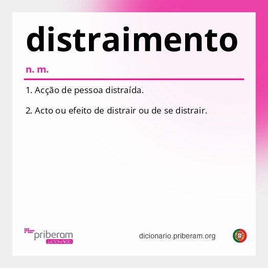 Significado de distraimento
