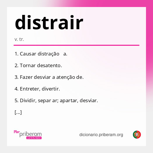 Significado de distrair