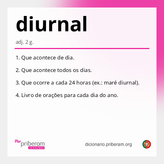 Significado de diurnal