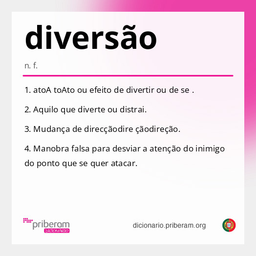 Significado de diversão
