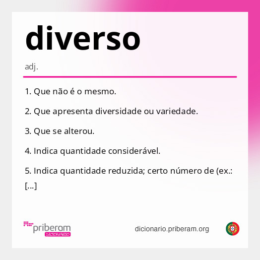 Significado de diverso