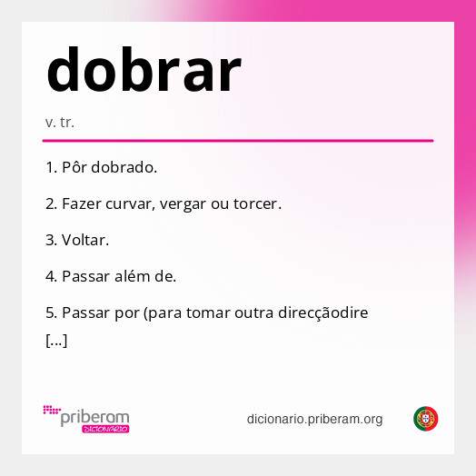 Significado de dobrar