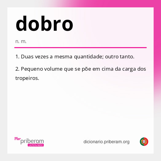 Significado de dobro