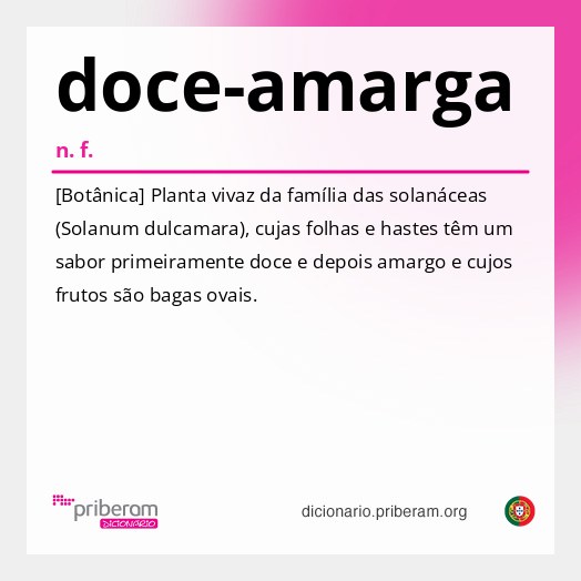 Significado de doce-amarga