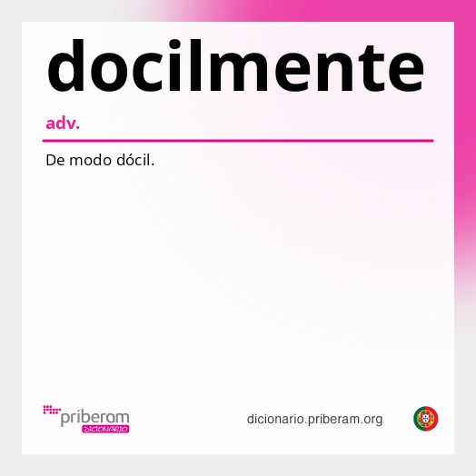 Significado de docilmente