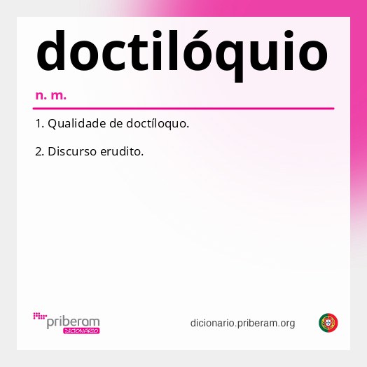 Significado de doctilóquio