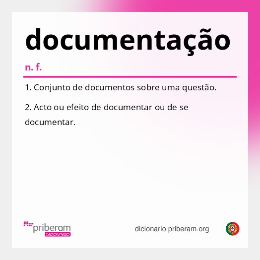 Significado de documentação
