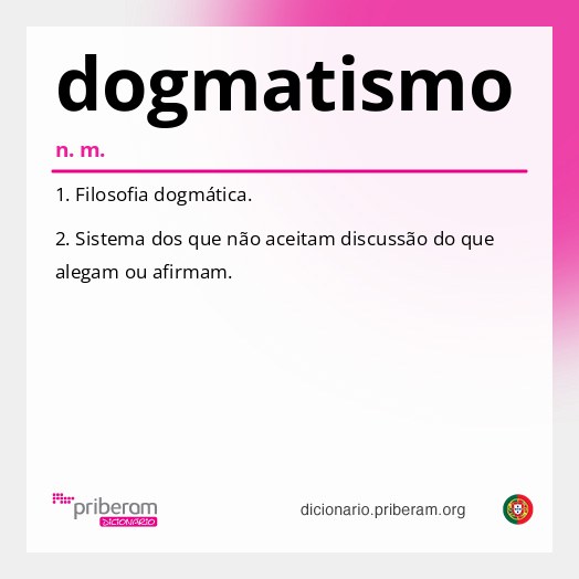 Significado de dogmatismo
