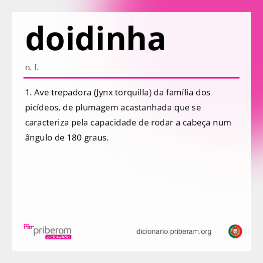 Significado de doidinha