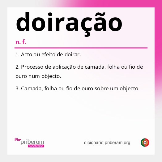 Significado de doiração