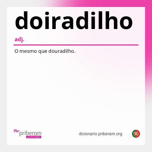Significado de doiradilho