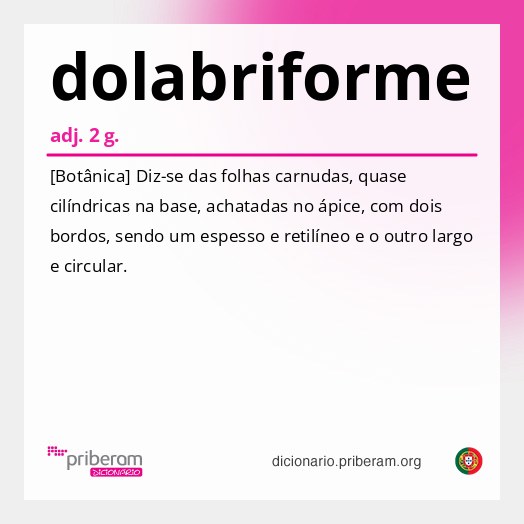 Significado de dolabriforme