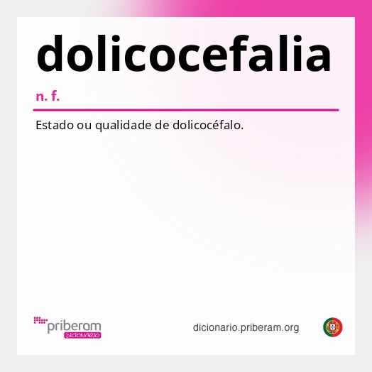 Significado de dolicocefalia