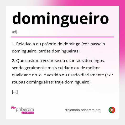 Significado de domingueiro