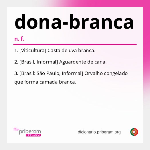 Significado de dona-branca