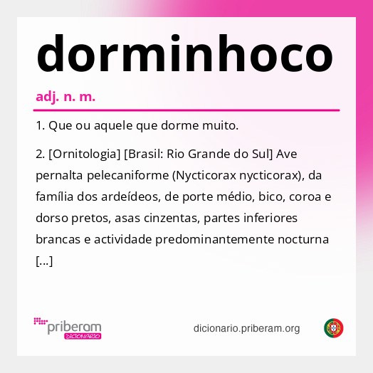 Significado de dorminhoco