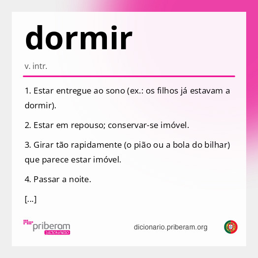 Significado de dormir