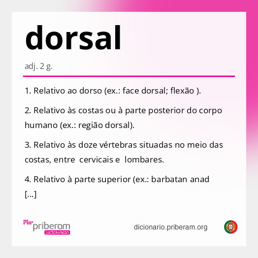 Significado de dorsal