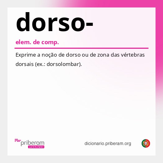 Significado de dorso-