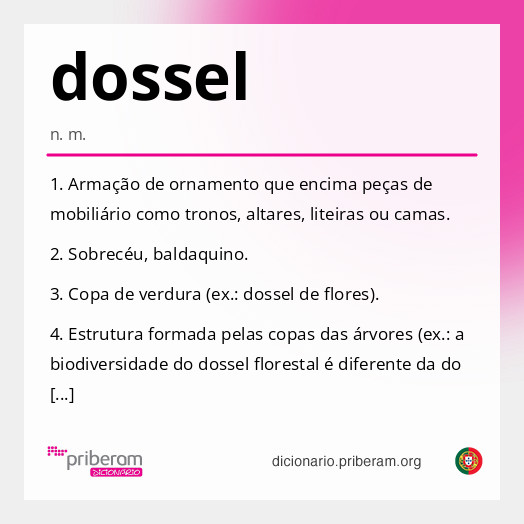 Significado de dossel