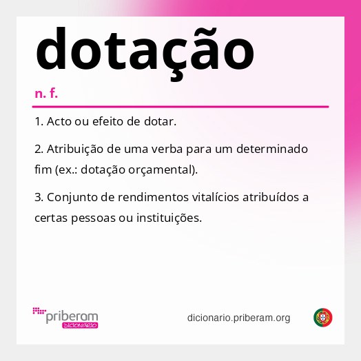 Significado de dotação