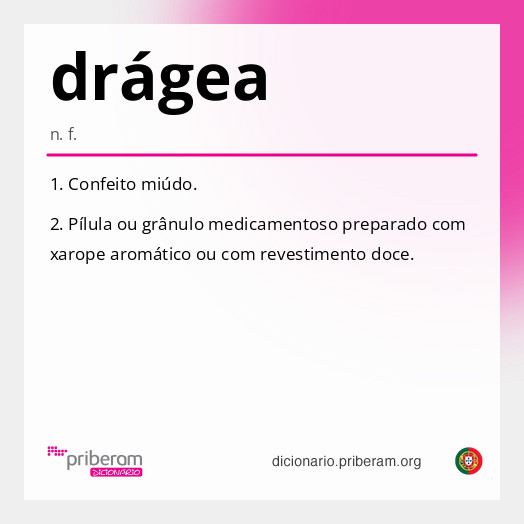 Significado de drágea