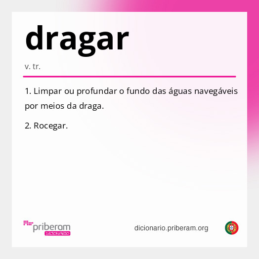 Significado de dragar