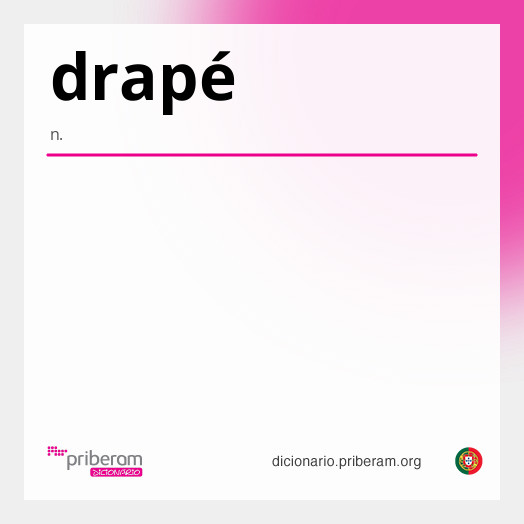 Significado de drapé