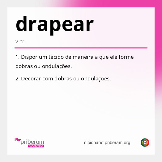 Significado de drapear
