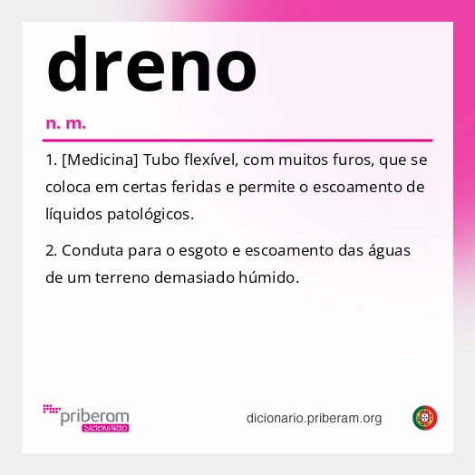 Significado de dreno