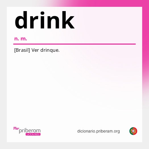Significado de drink