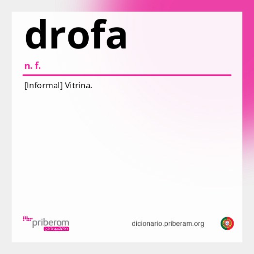 Significado de drofa