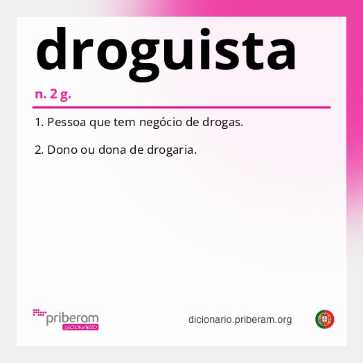 Significado de droguista