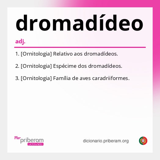 Significado de dromadídeo