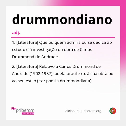Significado de drummondiano