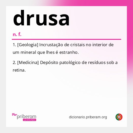 Significado de drusa