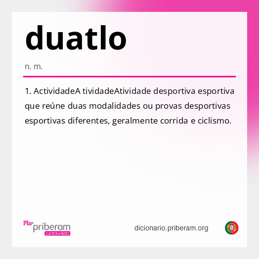 Significado de duatlo