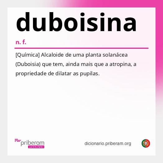 Significado de duboisina