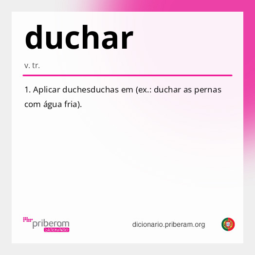 Significado de duchar
