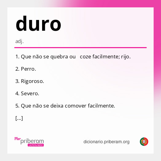 Significado de duro