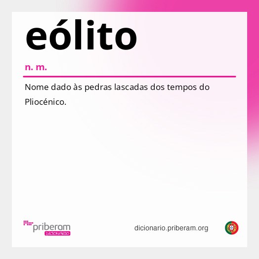 Significado de eólito