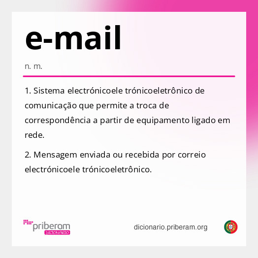 Significado de e-mail