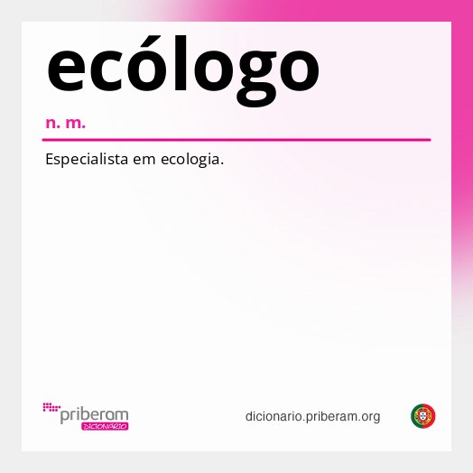 Significado de ecólogo