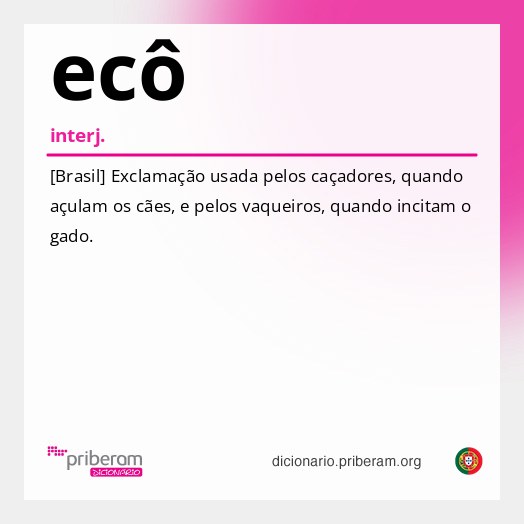 Significado de ecô