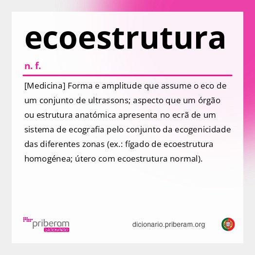 Significado de ecoestrutura
