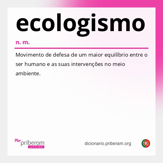 Significado de ecologismo