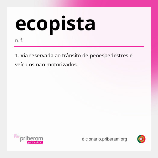 Significado de ecopista