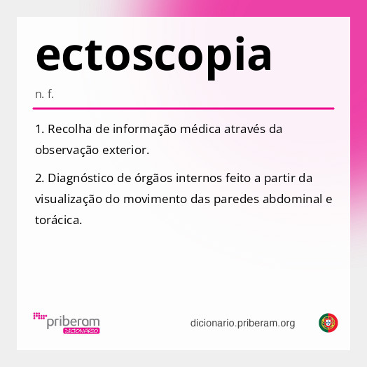 Significado de ectoscopia